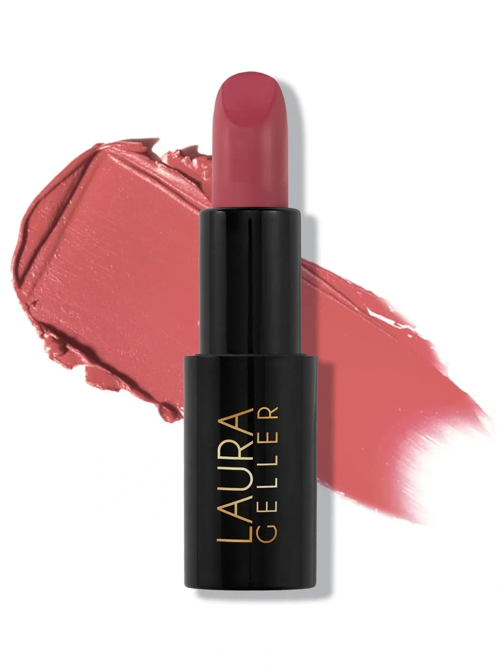 Laura Geller Modern Classic Cream Lipstick Real Rosy NIB Rose-Mauve Lipstick